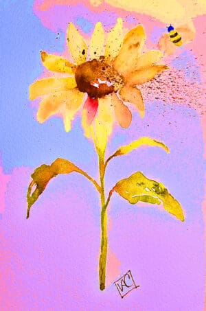 Sunshine and buzz painting